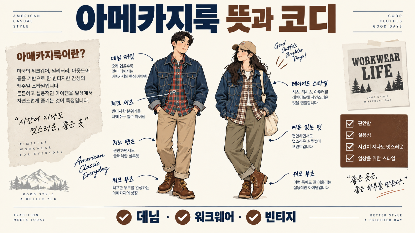 아메카지룩 뜻과 코디 핵심을 정리한 한국어 정보 카드