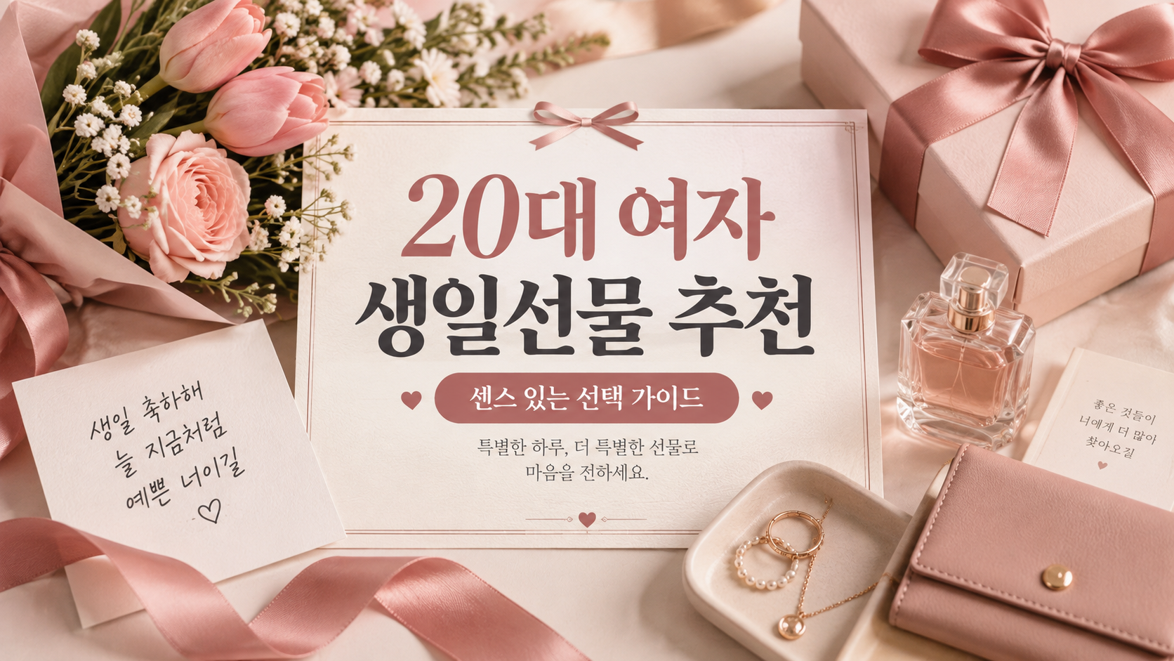 20대 여자 생일선물 추천 정보카드