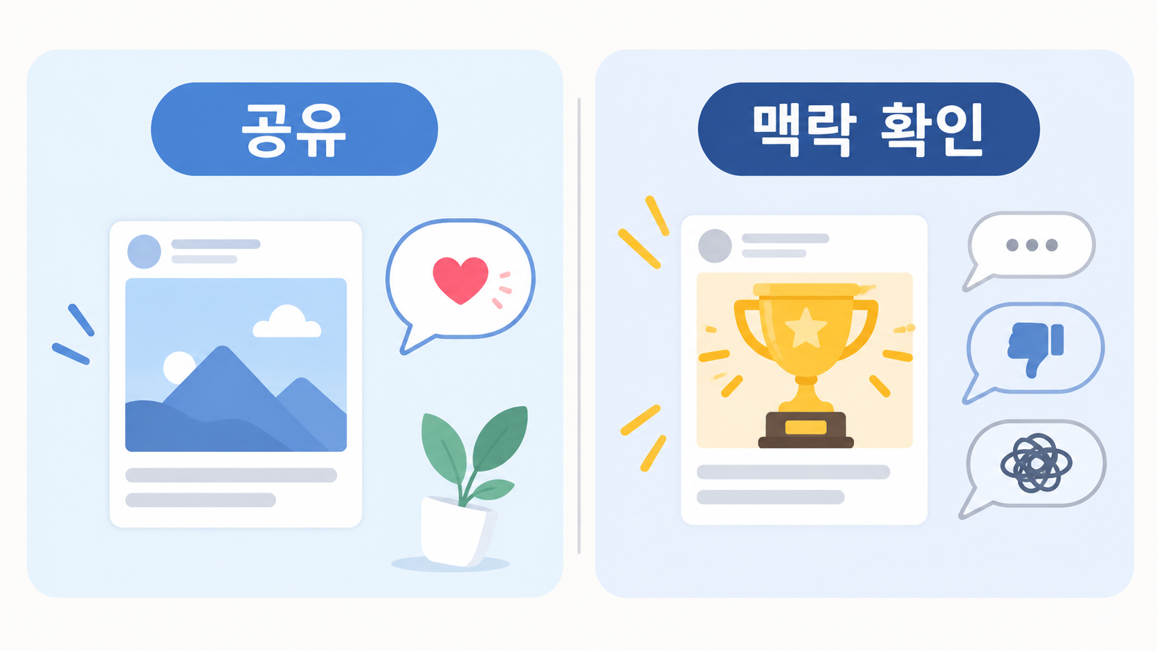 비틱 뜻과 대화 맥락을 비교하는 정보카드