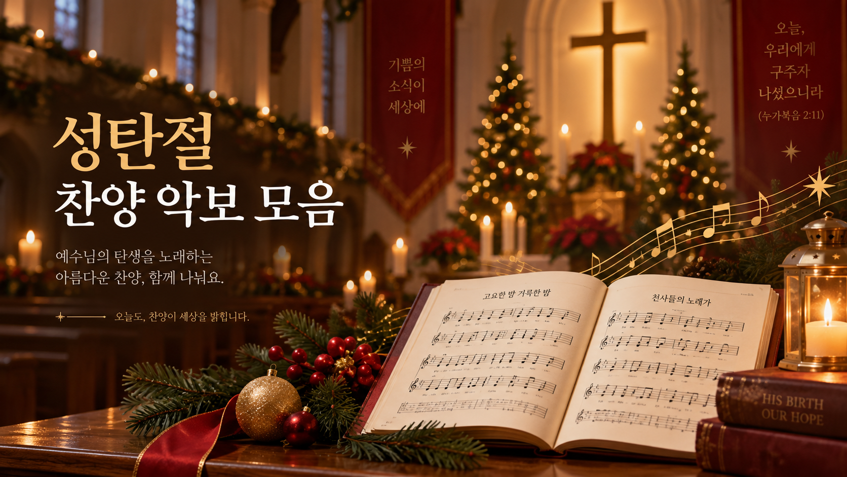 성탄절 찬양 악보 모음 정보카드