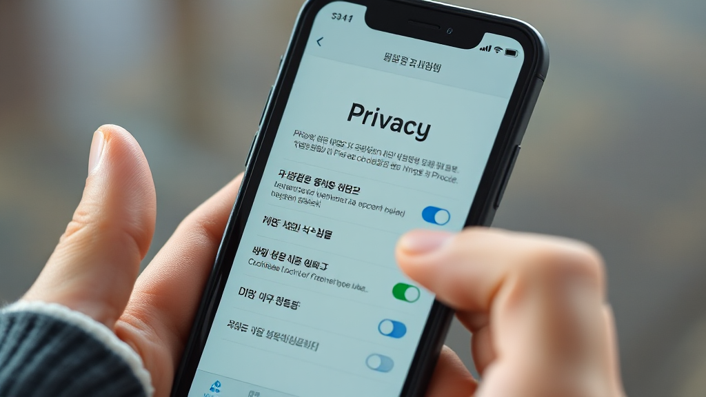 알림과 접근 권한을 점검하는 스마트폰 설정 장면