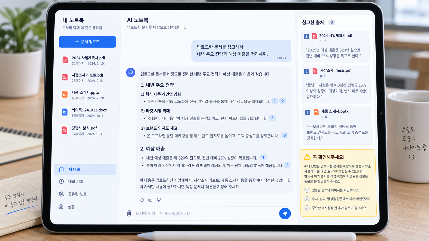 노트북LM에서 근거 확인 질문을 만드는 체크리스트 정보카드