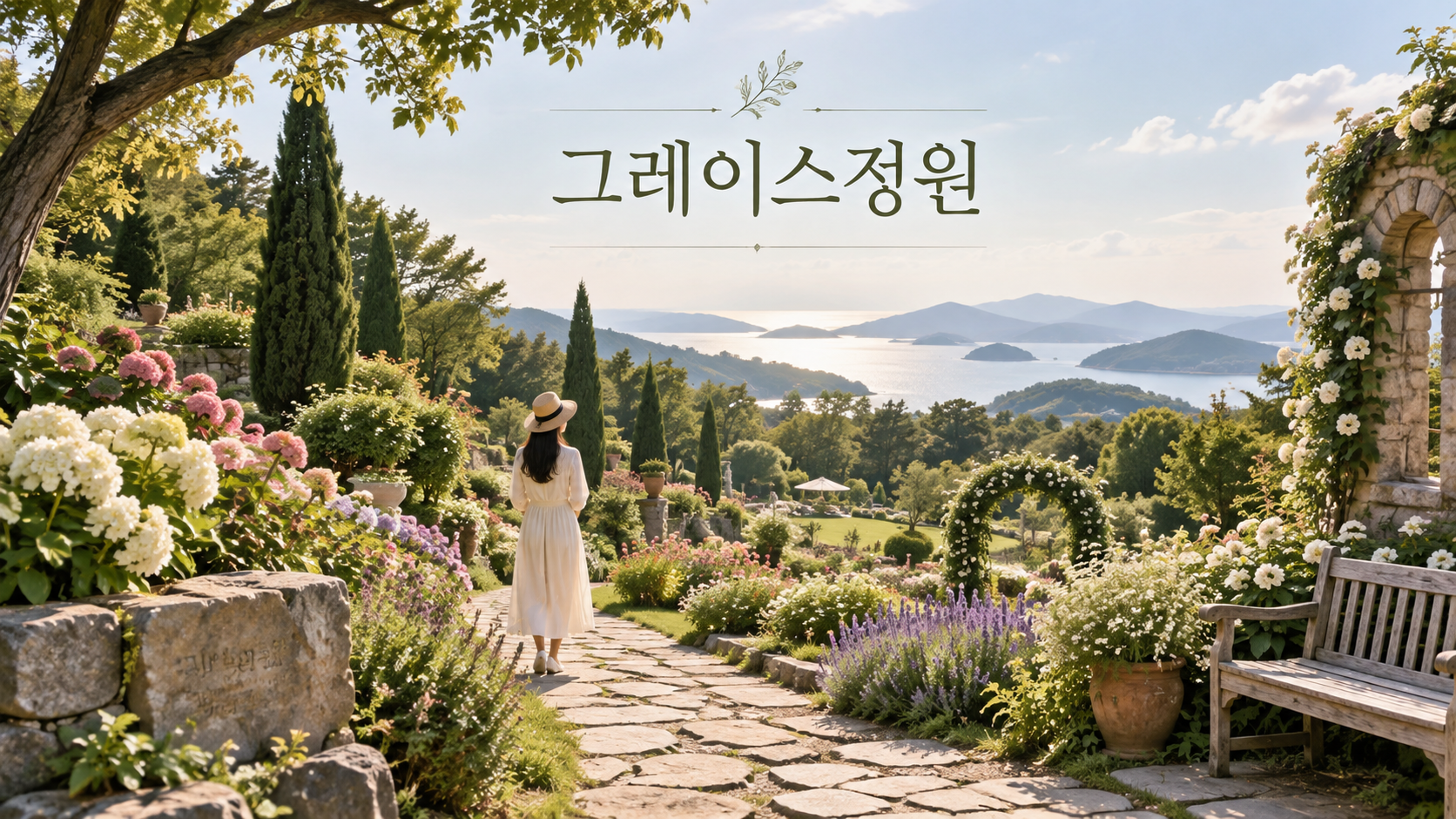 그레이스정원 꽃길과 정원 풍경 정보카드