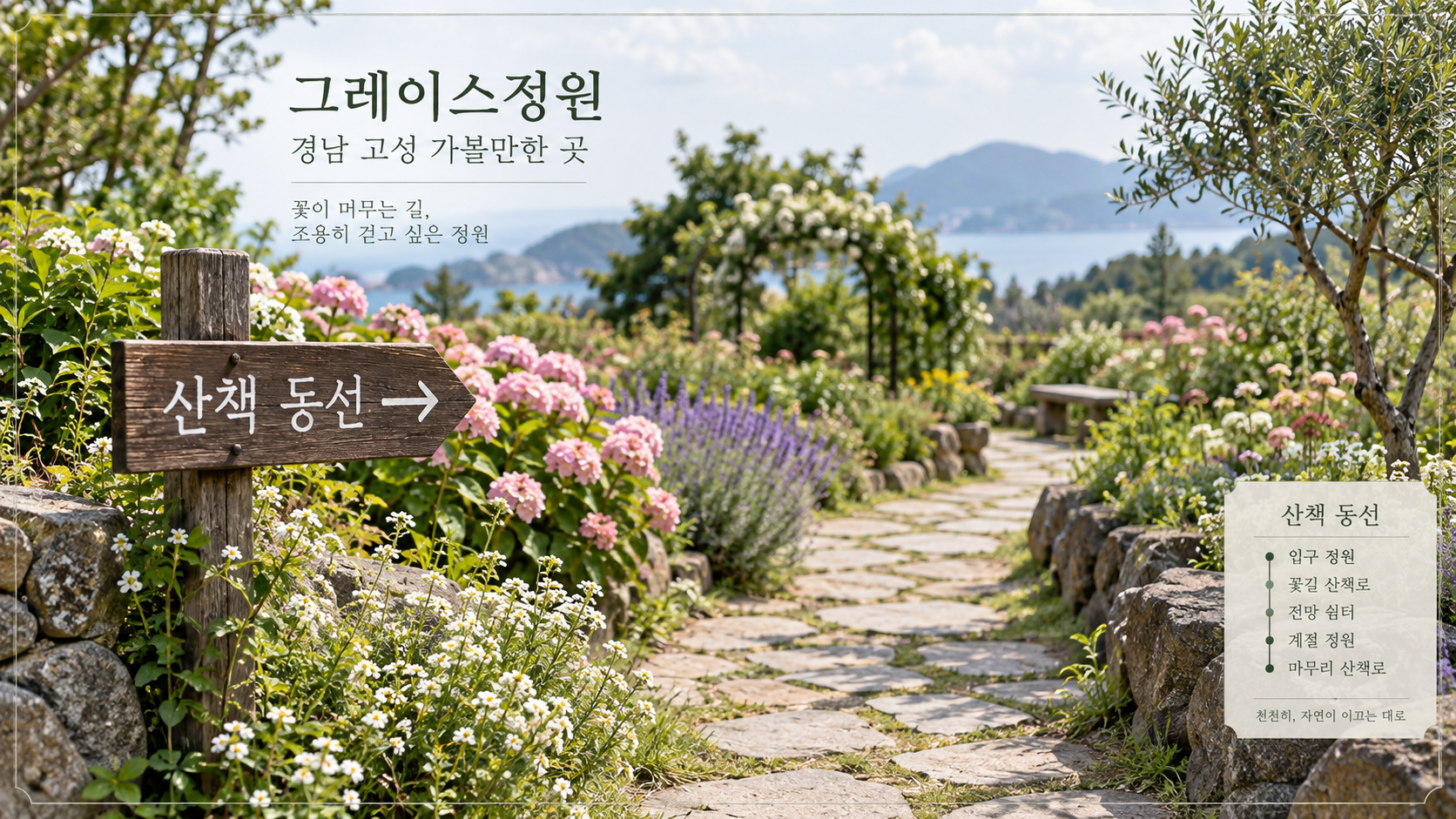 그레이스정원 산책 동선 정보카드