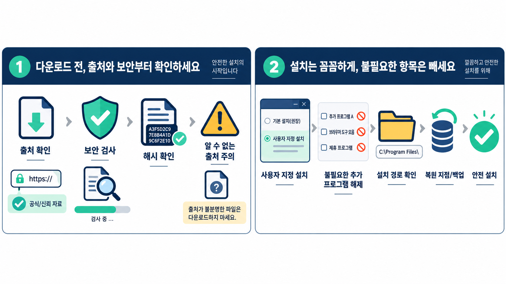 한컴타자연습 구버전 다운로드 파일을 확인하는 체크 카드