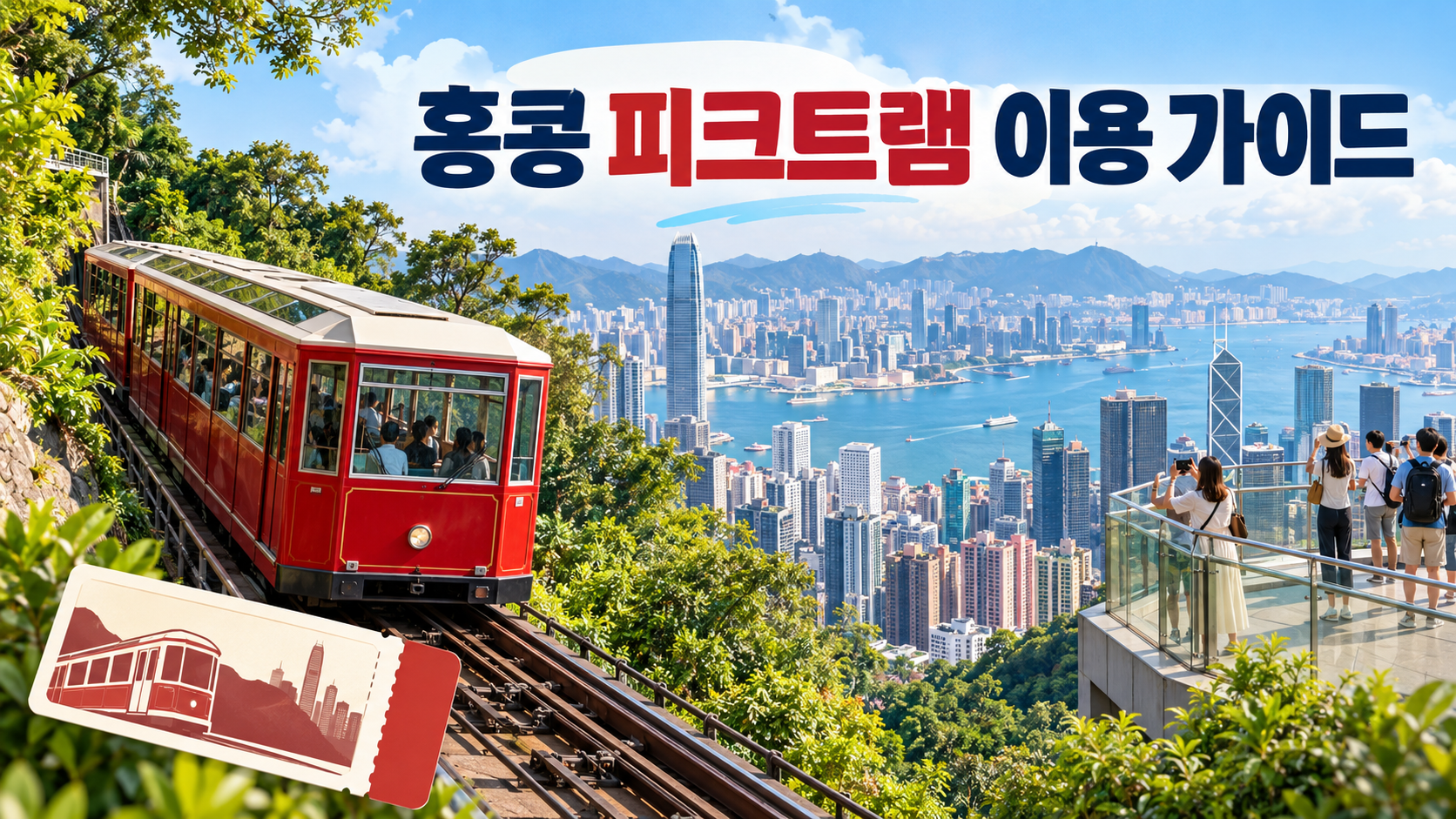 홍콩 피크트램과 빅토리아 피크 전망대