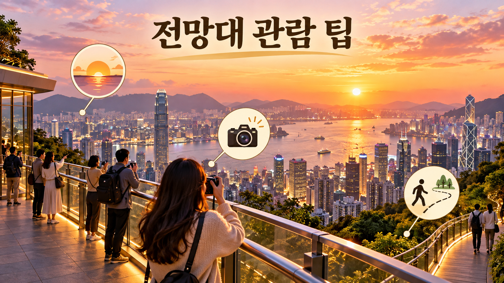 해질녘 빅토리아 피크 전망대 관람 팁