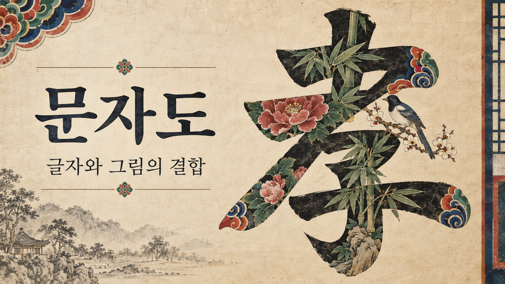 모란과 대나무, 새로 꾸민 문자도 효 자 정보카드