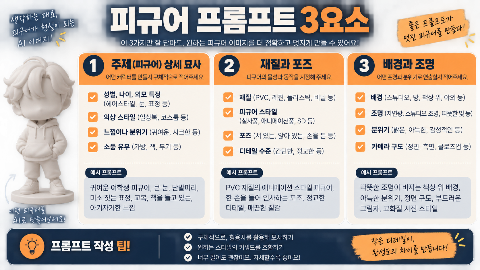 피규어 프롬프트 세 요소 정보카드