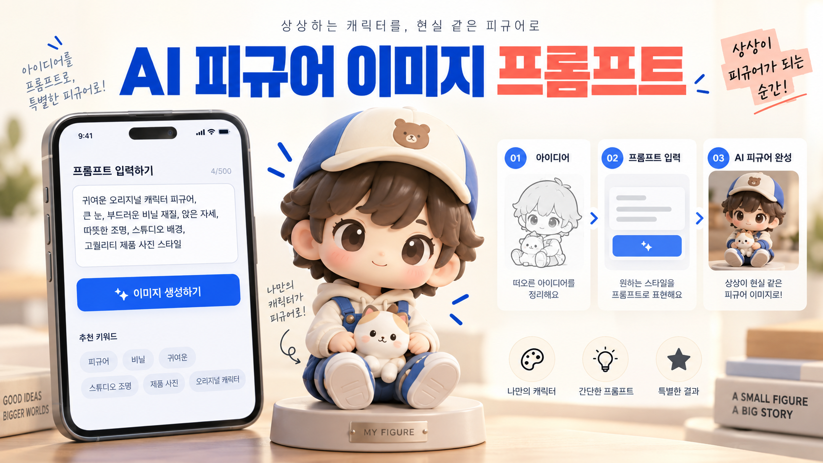 AI 피규어 이미지 프롬프트 정보카드