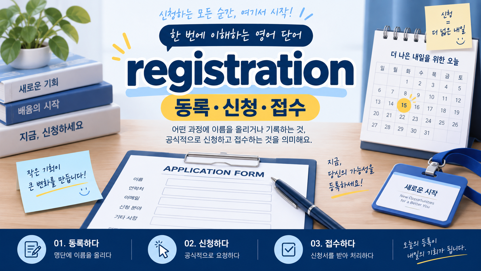 registration 뜻을 등록 신청 접수로 정리한 정보 카드