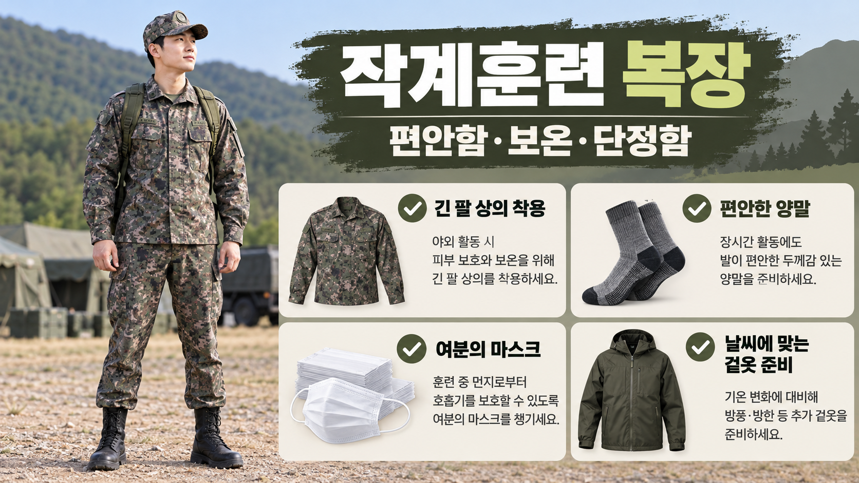 작계훈련 복장 점검 정보카드