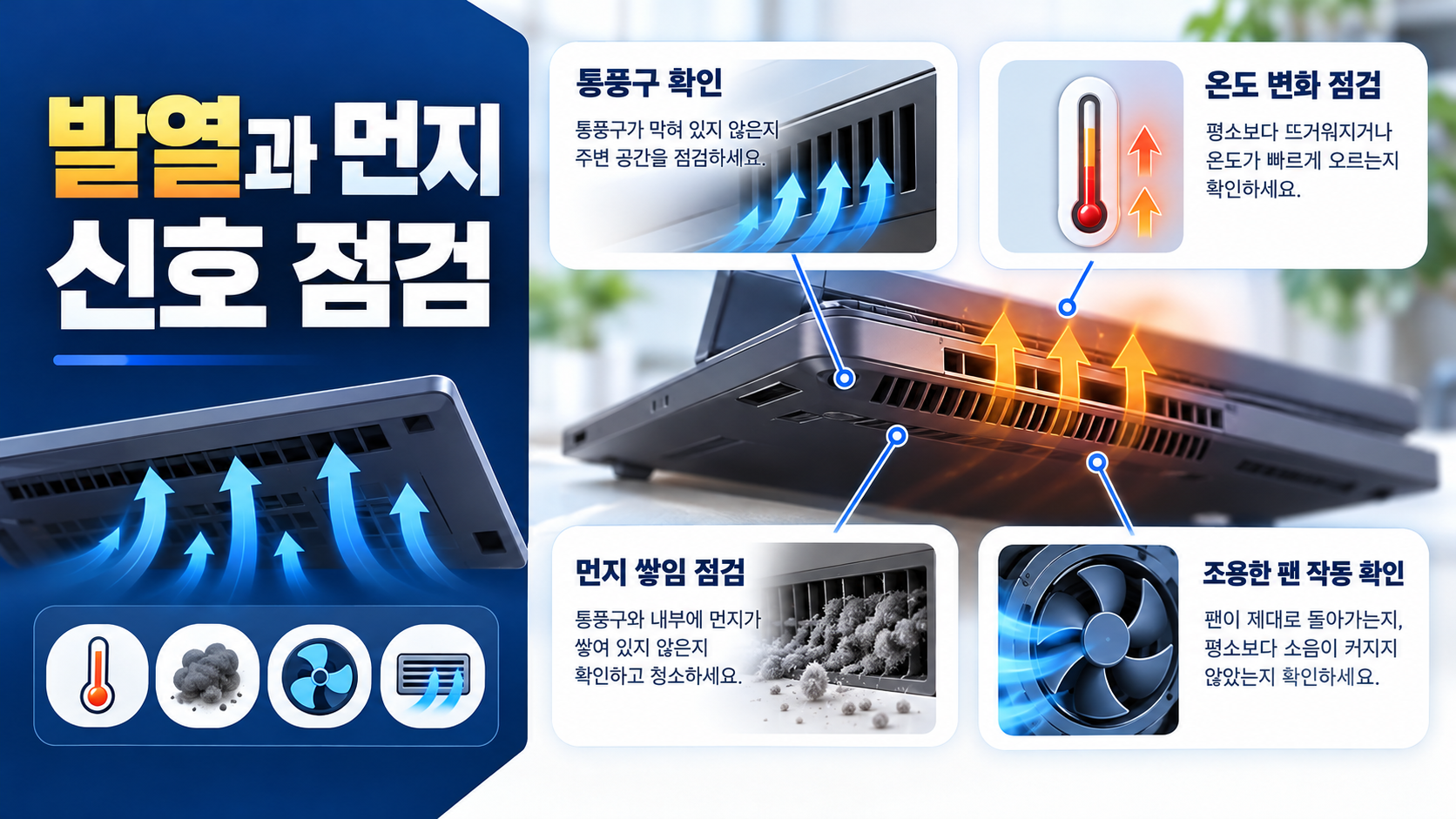 PC 발열과 먼지 신호를 점검하는 한국형 정보카드