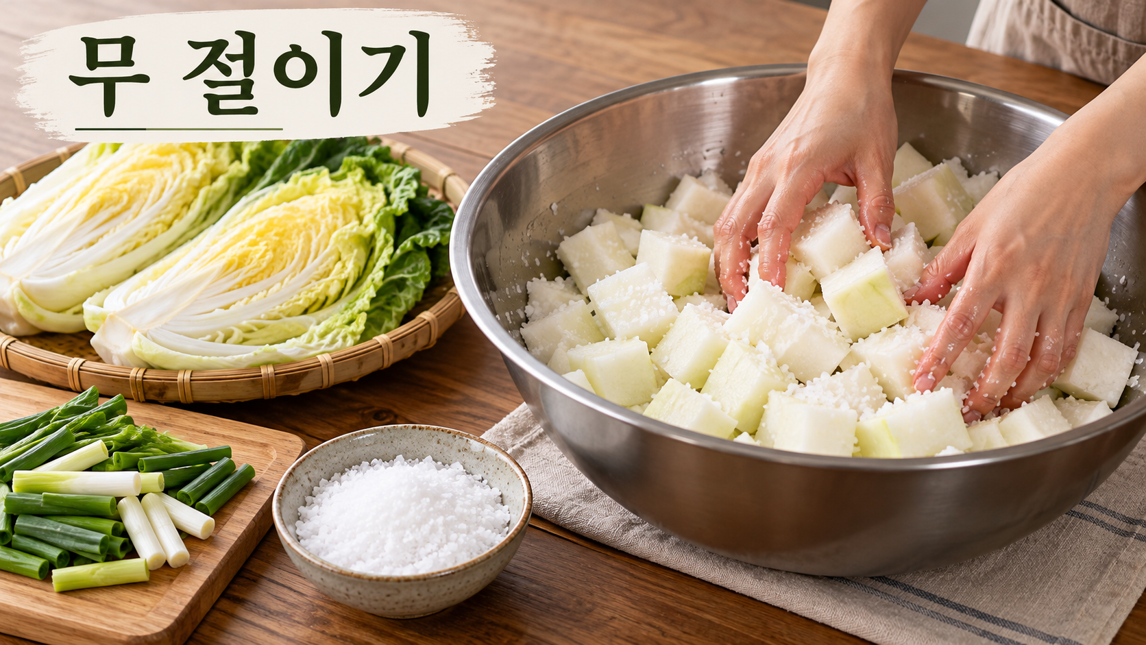 섞박지 무 절이기 정보카드