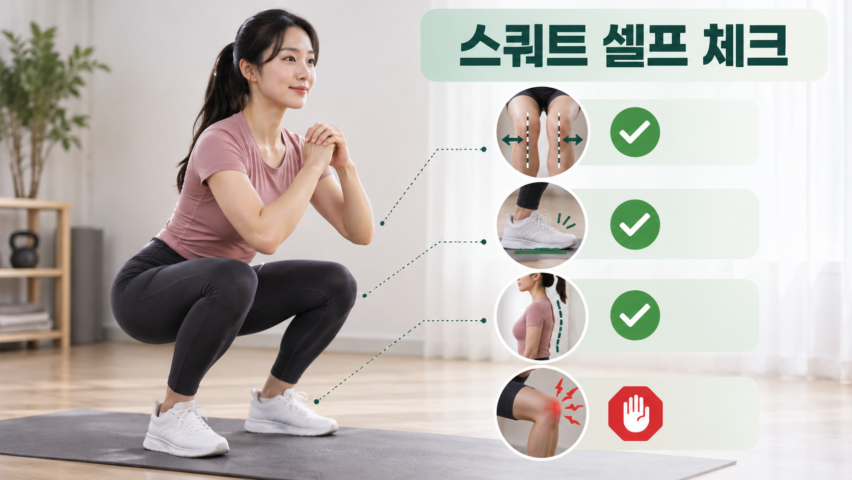 스쿼트 셀프 체크 정보카드