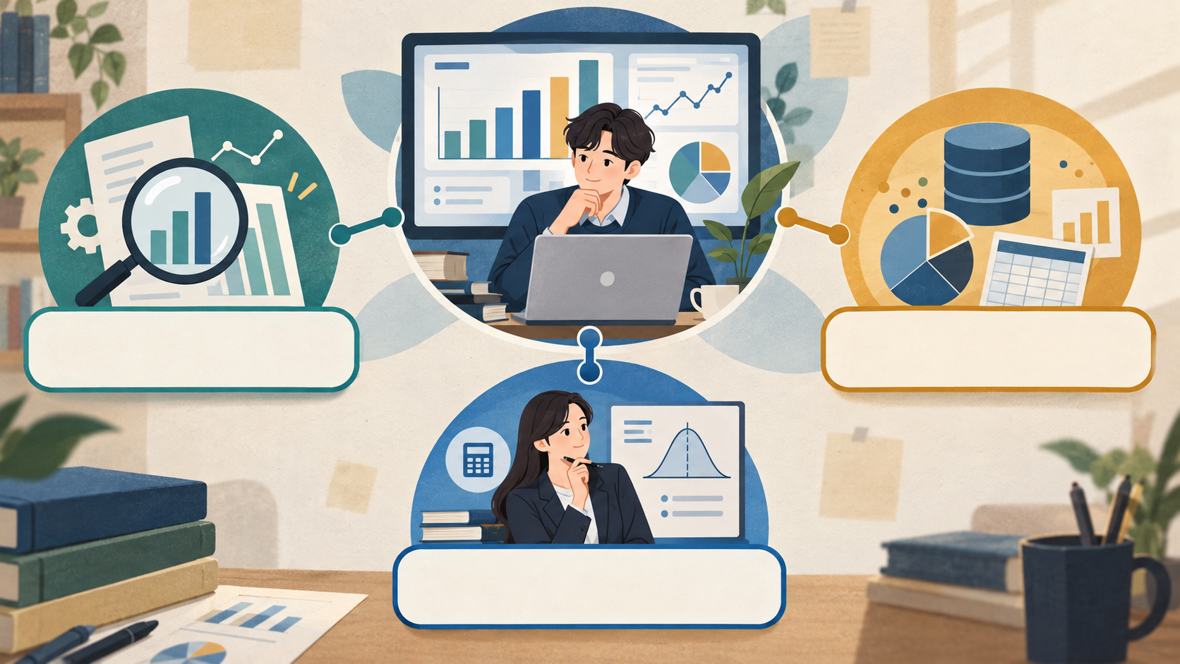 statistical과 statistician의 역할 차이를 설명하는 정보카드