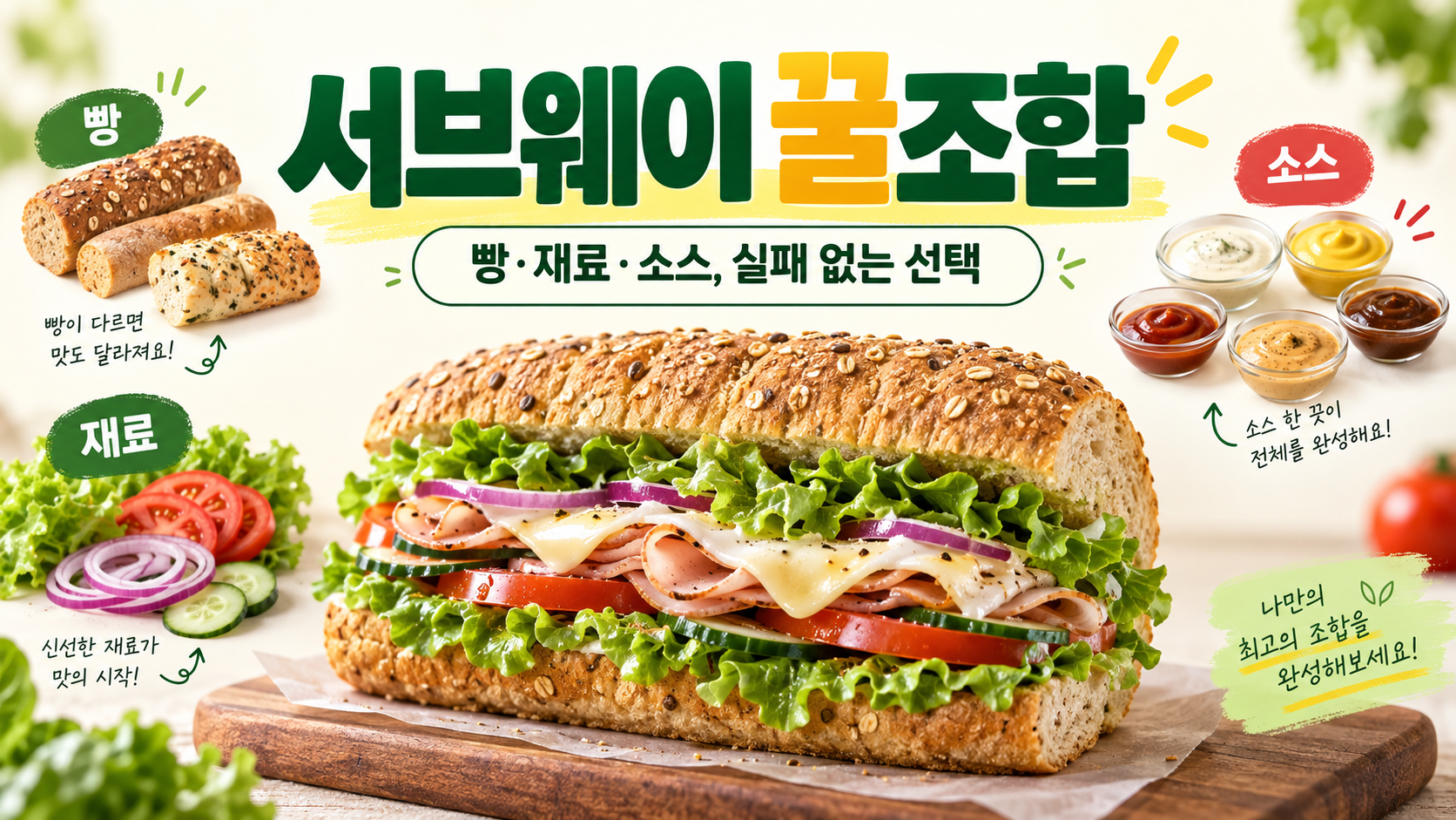 닭고기와 채소를 넣은 맞춤 샌드위치