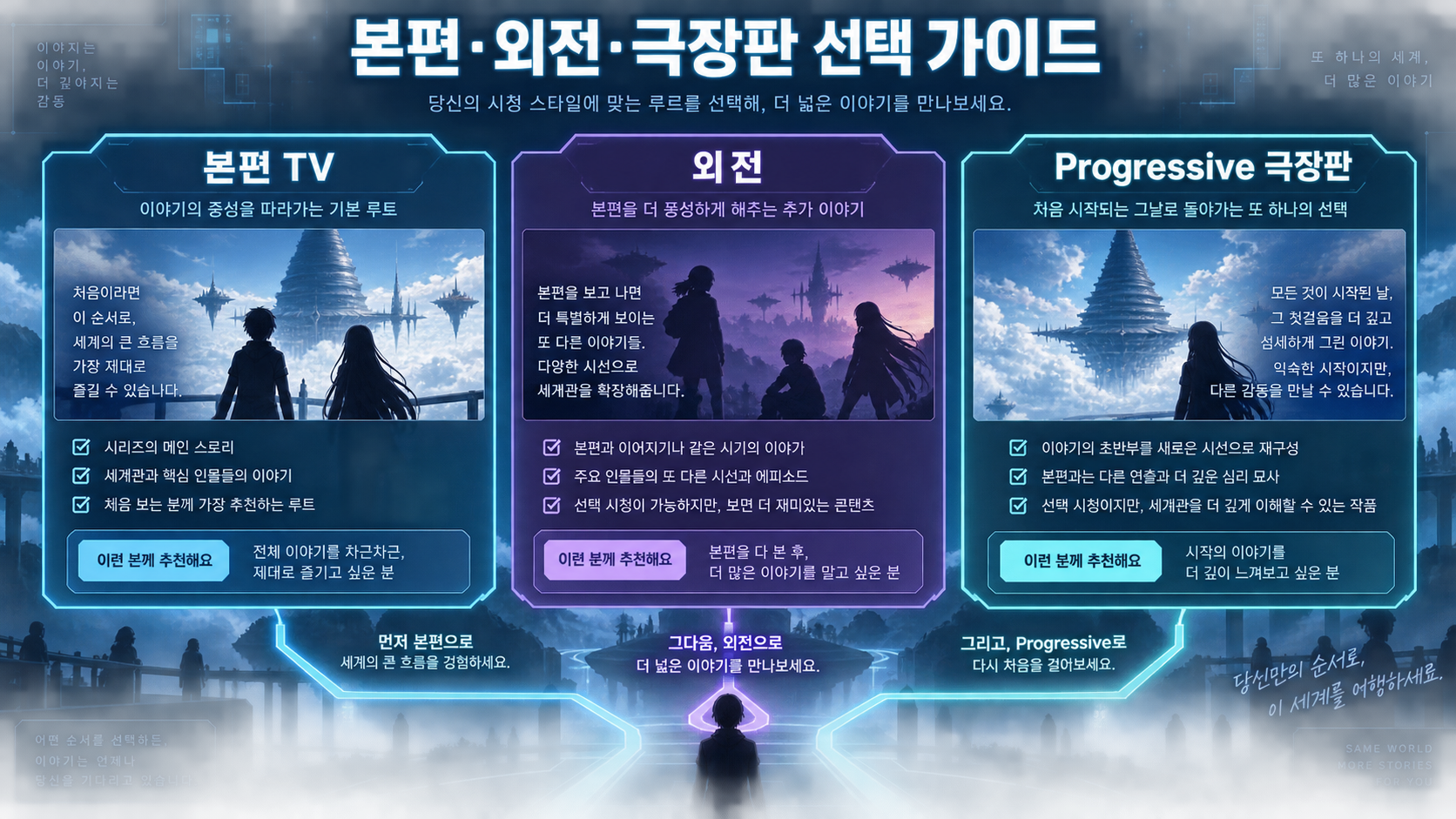 소아온 본편 외전 극장판 선택 가이드