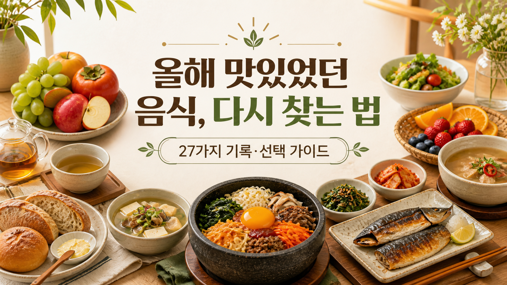 맛있는 음식 기록 가이드 대표 이미지