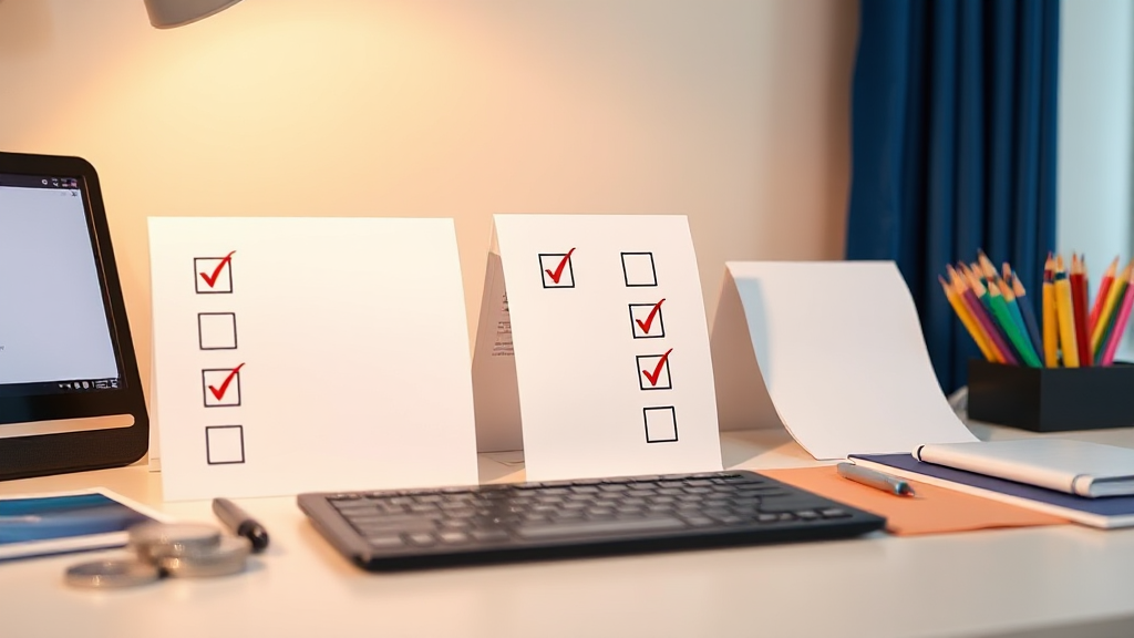 Abstract blog monetization approval checklist concept image without text
