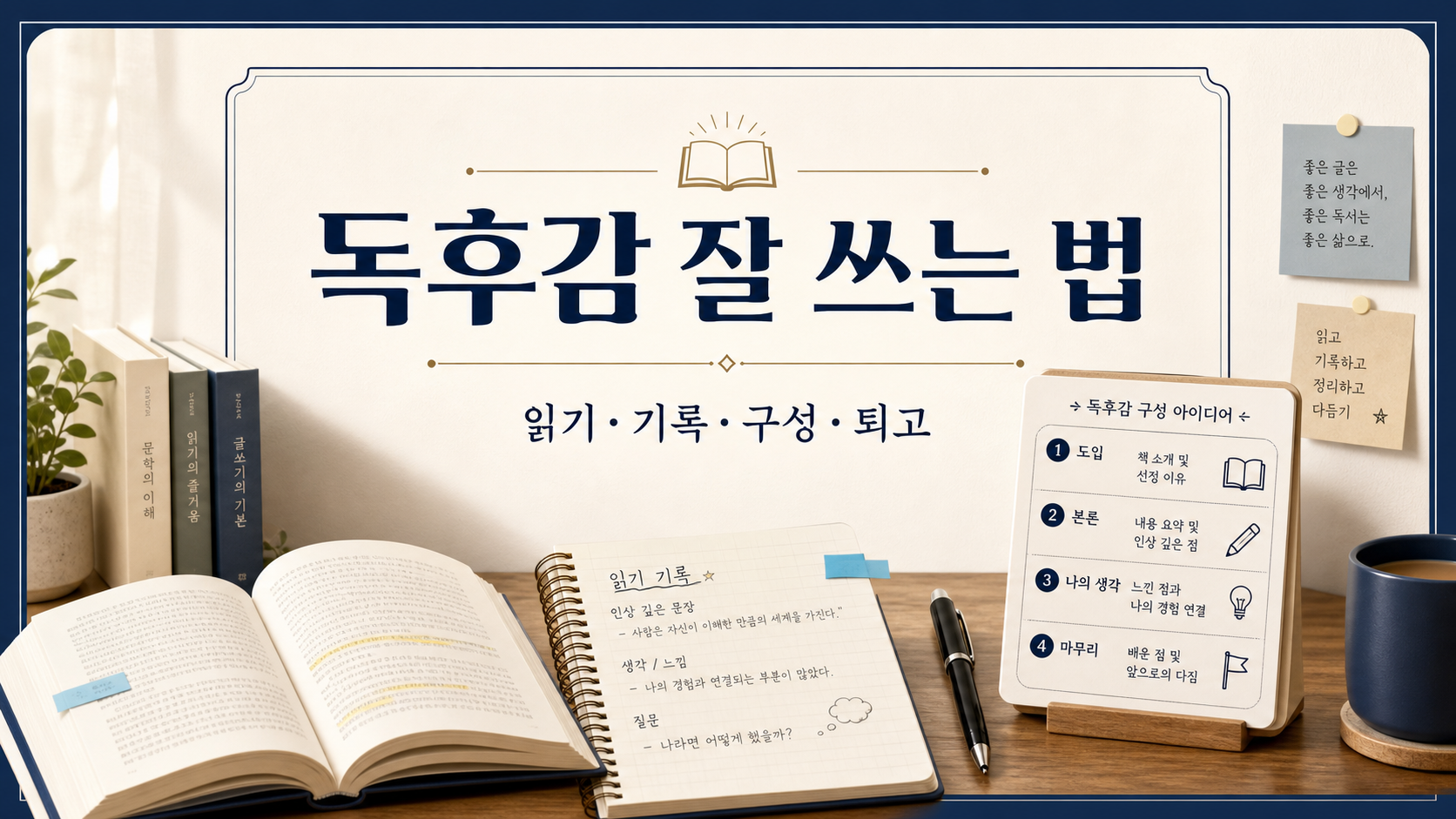 독후감 잘 쓰는 법 정보카드