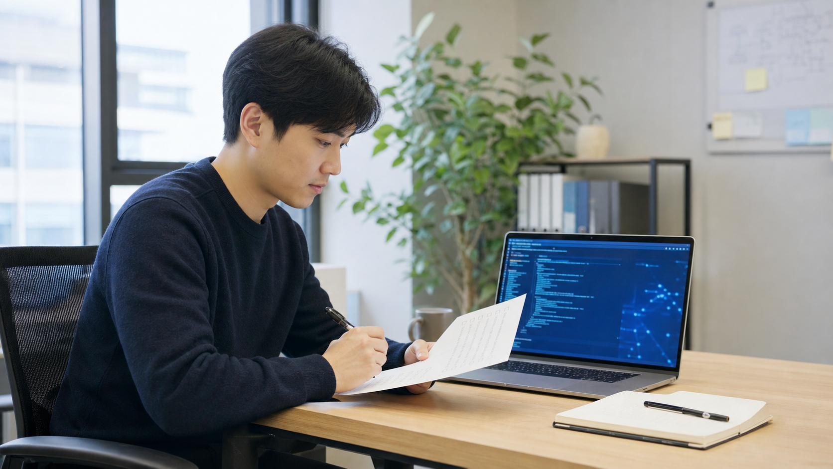 배포 체크리스트를 확인하는 개발자