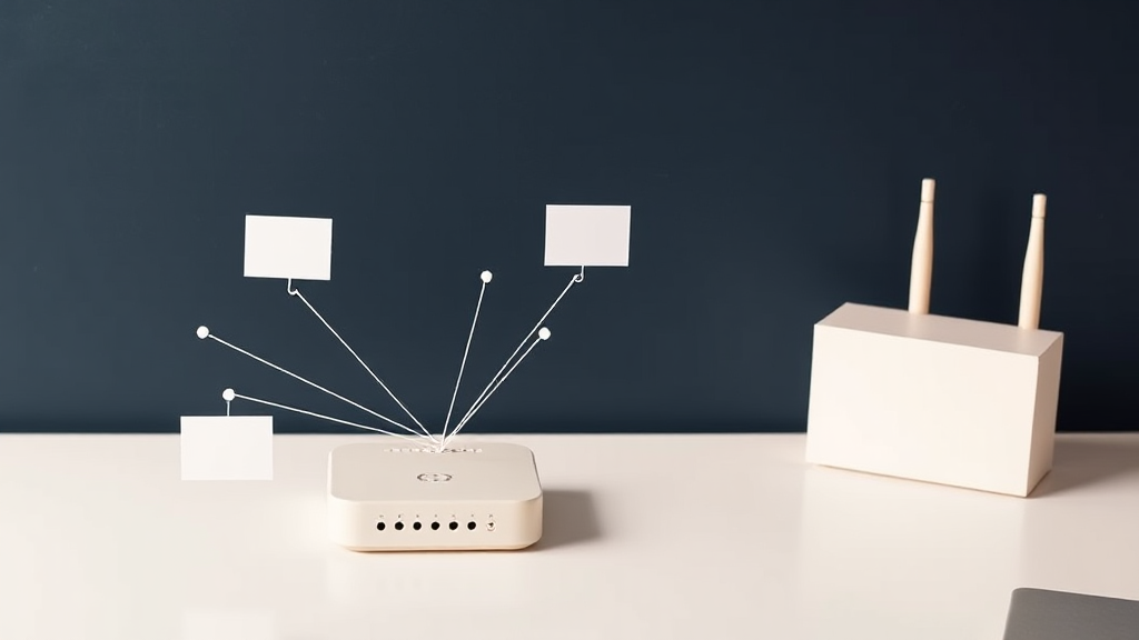 Abstract DNS record routing concept image without text