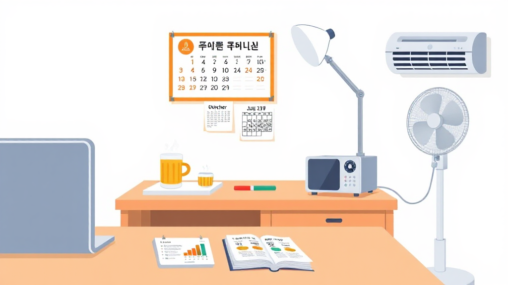 전기요금 고지서와 에너지바우처 신청서류를 확인하는 이미지