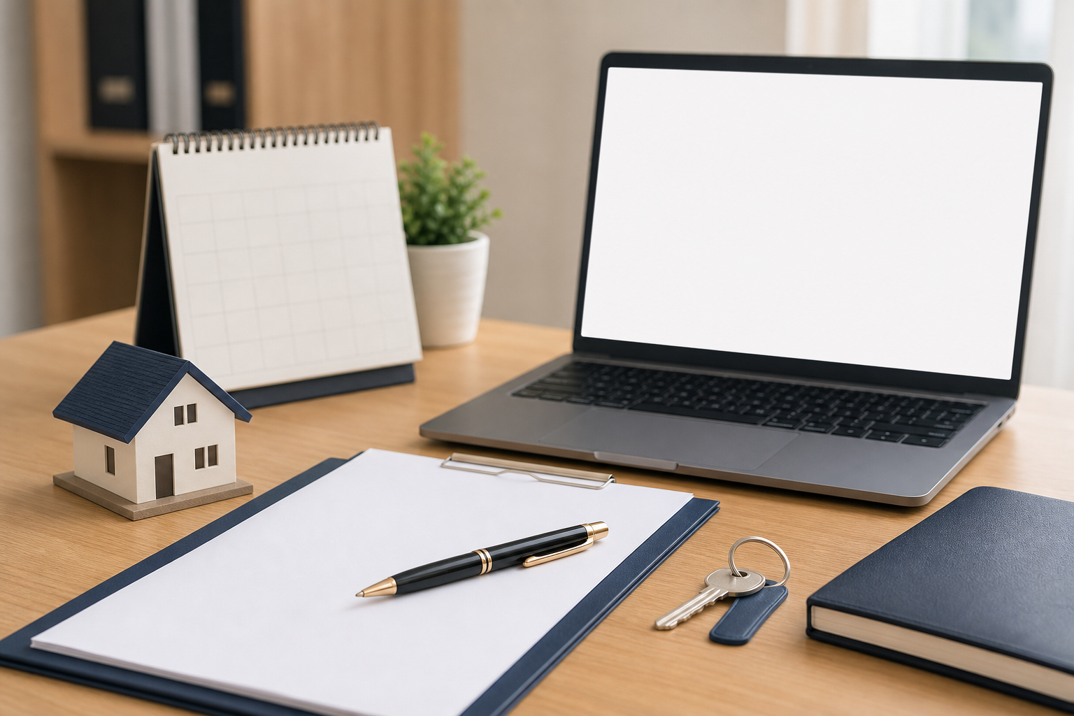 전세보증금 반환보증 서류와 체크리스트를 준비하는 책상