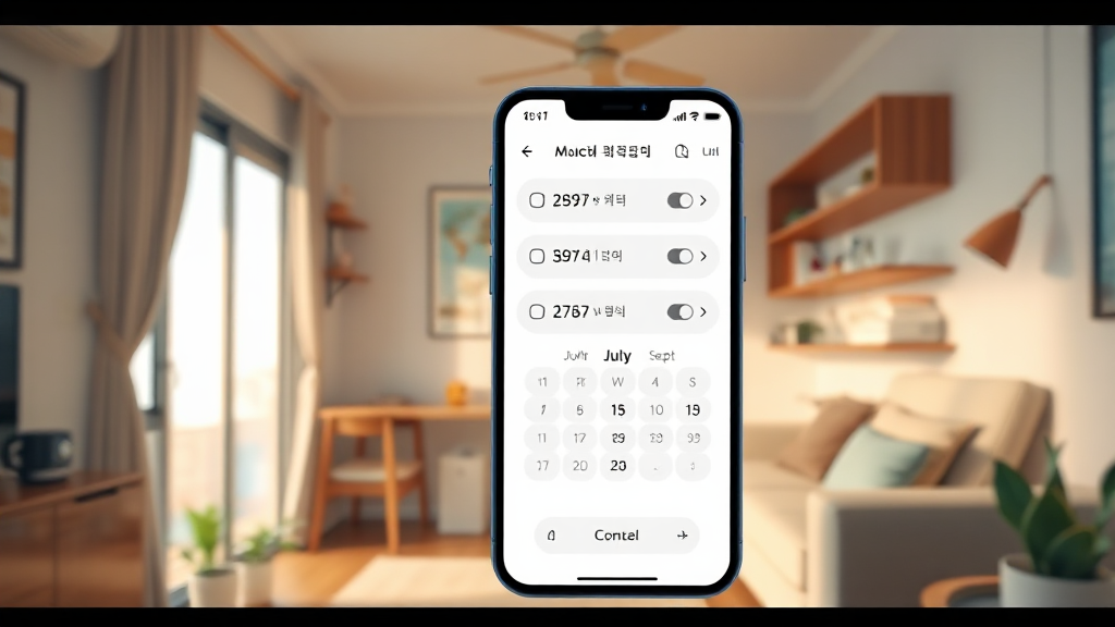 7월과 9월 재산세 납부 일정을 체크리스트로 정리하는 모습