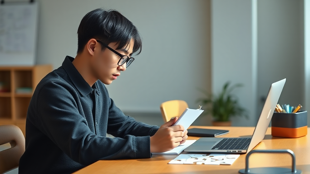 문제의 답을 찾는 학습 장면