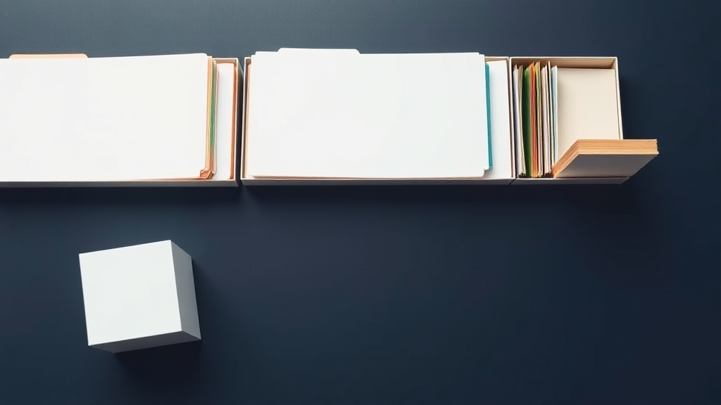 Abstract static website backup and file organization concept image without text