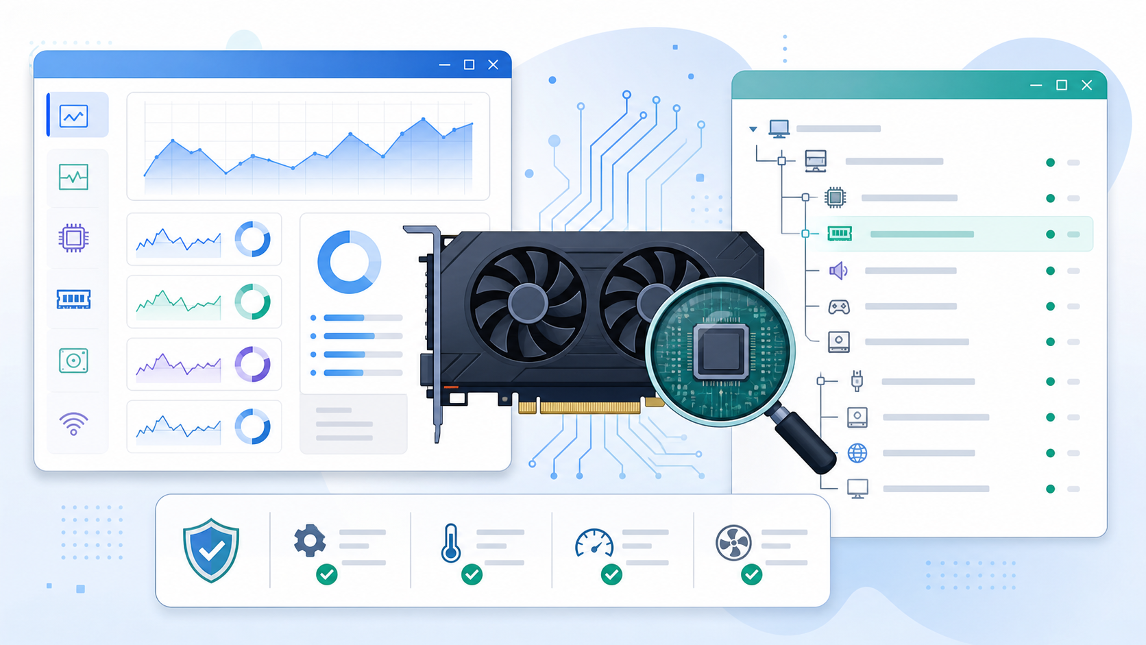 작업 관리자와 장치 관리자에서 GPU 확인하는 이미지